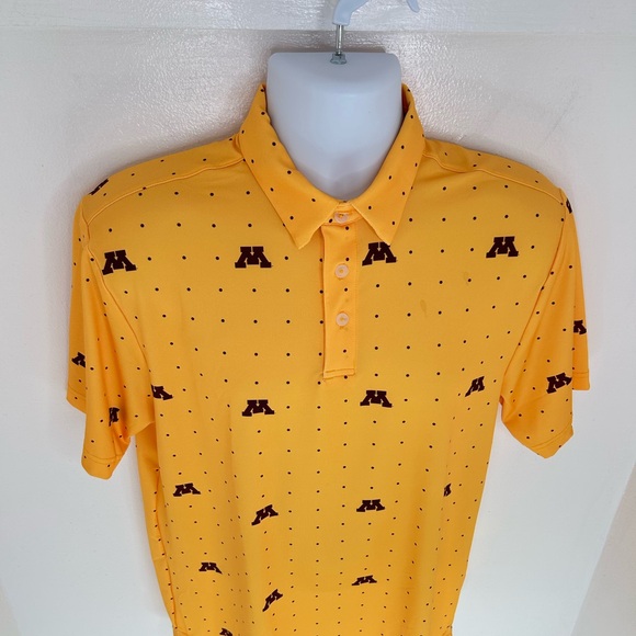Under Armour University Of Minnesota Gophers Polo Size Medium Golf Performance - Picture 5 of 12